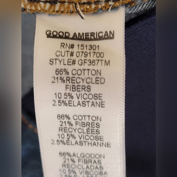 NWOT Good American Jeans Maternity Good Flare Trouser Hem - Picture 11 of 11